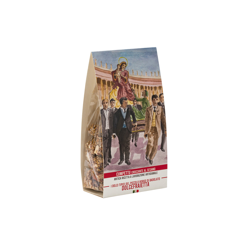 Knusprige Sesam-Spezialität «Cumpettu» aus Badolato